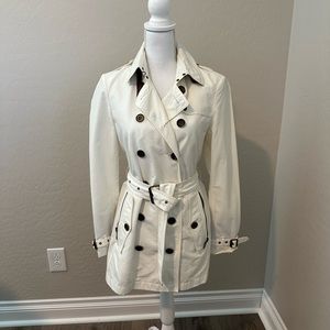 Authentic Burberry Brit Double Breasted Trench Coat